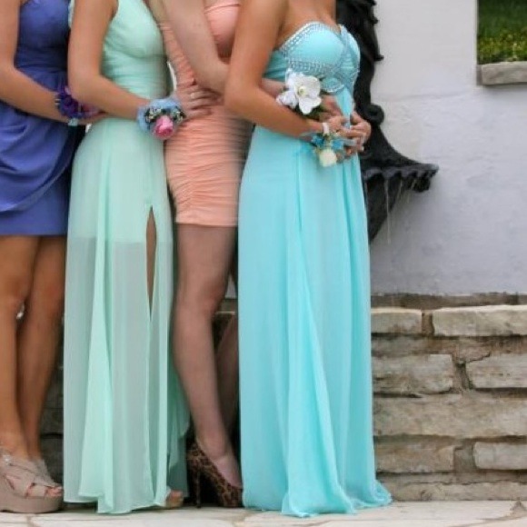 SOLD💞💞 -💎Tiffany Blue Prom Dress💎 - Picture 1 of 3