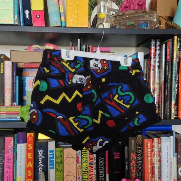 Lazy Oaf "Yes" print cartoon jean shorts nasty gal - Picture 3 of 3