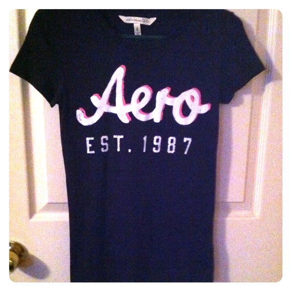 Black aeropostel t shirt - Picture 1 of 1