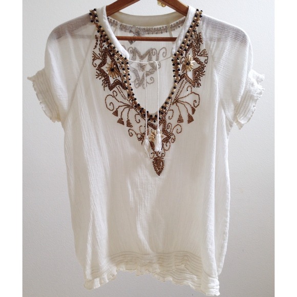 Joie boho beaded top