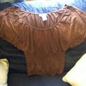 Cute brown top