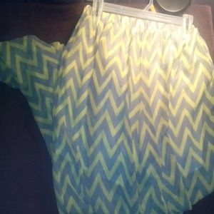 Wide leg sheer printed pants