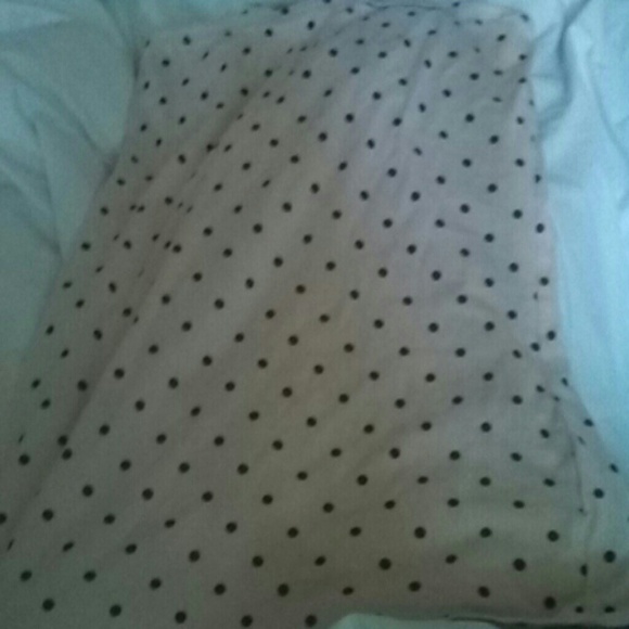 Polka dot tube top