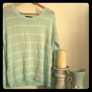 Mint striped sweater