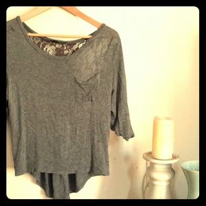 Lace back forever 21 top
