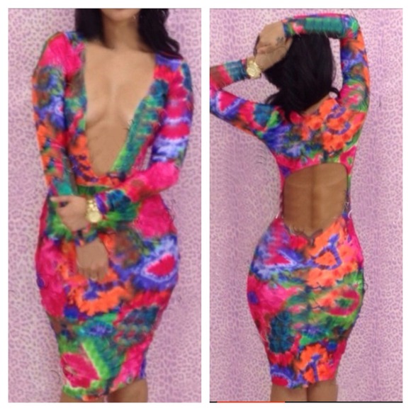 Floral bodycon dress - Picture 1 of 1