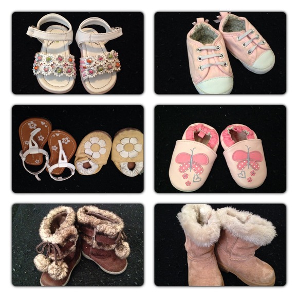 Baby girl shoes sizes 3 and 4