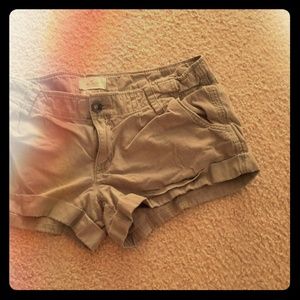 Olive green Hollister shorts