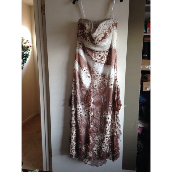 Beaded strapless dress