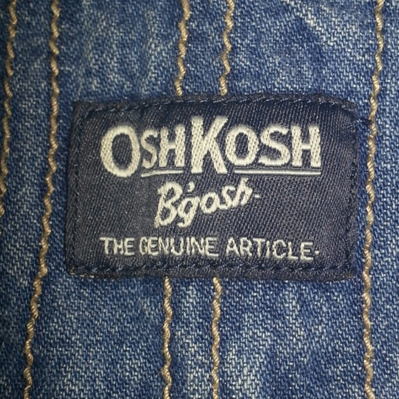 OshKosh Bigosh overalls with camo button up sx 3-6 - Picture 3 of 4