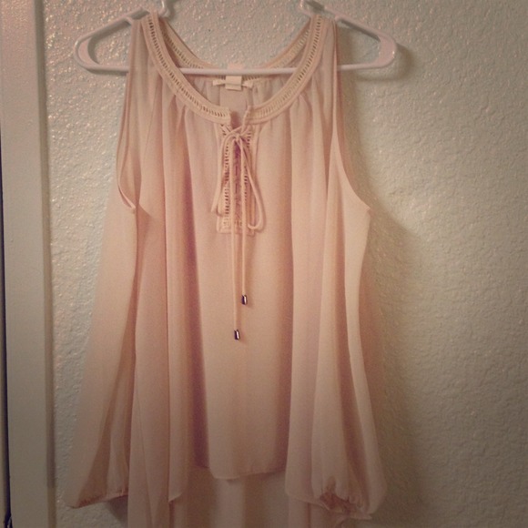 Cut shoulder blouse