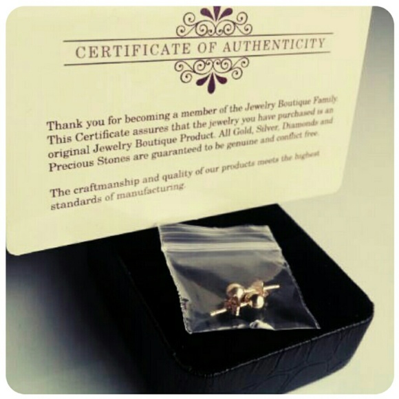 4mm Solid-14 k Gold Ball Stud Earrings(Brand New)