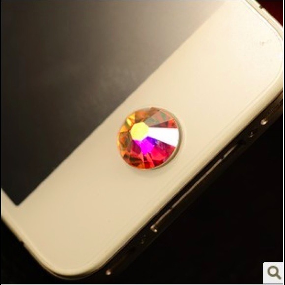 Rainbow diamond iPhone home button