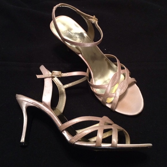 Champagne Strappy Heel- Just reduced!