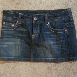 SOLD.  American Eagle Jean Mini Skirt Size 10