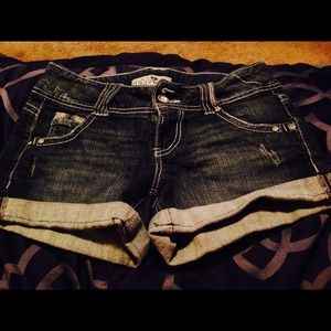 Denim shorts