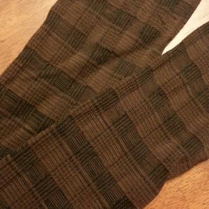 SOLD - Brown/Black Cable Knit Tights