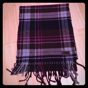 SALE 🎉 Coach Purple and Brown Plaid Scarf