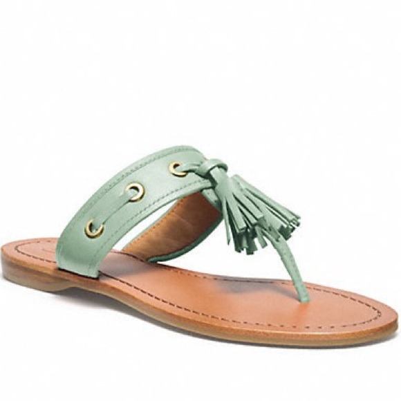 Coach Shoes - NWT Coach Mint Sandals