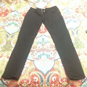 Pipers Closet Black Skinny Jeans. Stretch.
