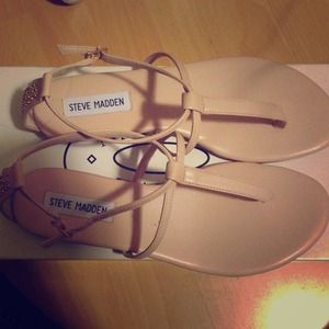 STEVE MADDEN SWINGER BLUSH GLADIATORS/SANDALS