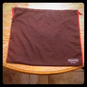 Authentic Coach dust bag
