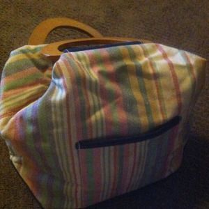 Cute wood Handel purse