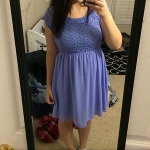 Purple Spring Tea-Time Dress