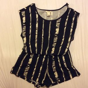 Forever black & white jump suit