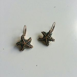❌SOLD. NO LONGER AVAILABLE❌Green starfish earrings