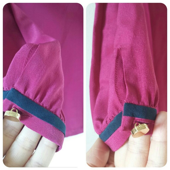 🚫SOLD🚫🎀HPx2🎀TORY BURCH silk tunic - Picture 3 of 4