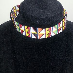 African beaded choker