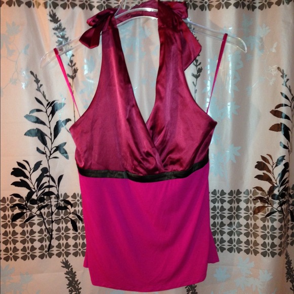 Pink Limited Halter Tank