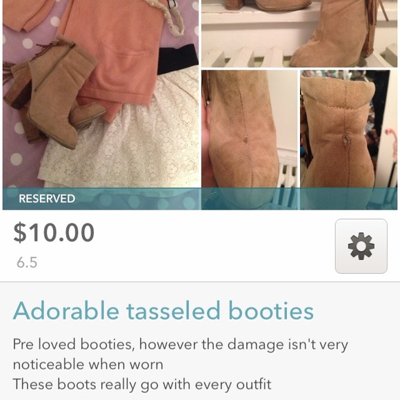 Reserved booties