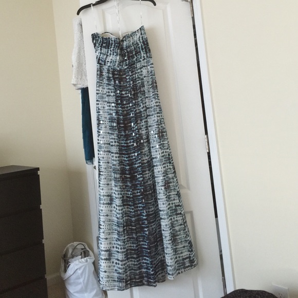 Calvin Klein Elegant Printed tube top long dress - Picture 4 of 4