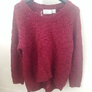 Wine red lightweight sweater