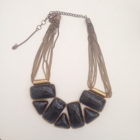 Amrita Singh gold plated bib necklace