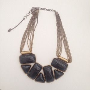 Amrita Singh gold plated bib necklace