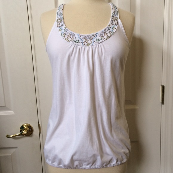 White embroidered top