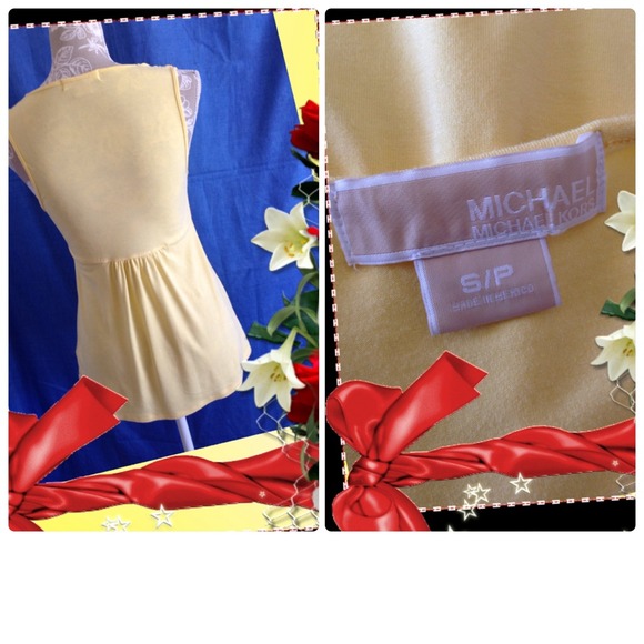 #185  🌴🌴 YELLOW MICHAEL KORS TOP🌴🌴 - Picture 2 of 2