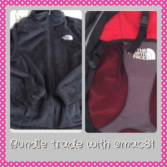 North face backpack and jacket