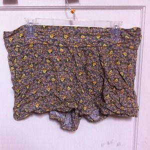 Charlotte Russe floral high waisted shorts
