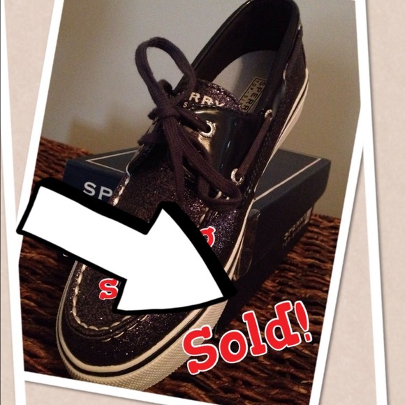 ***SOLD***Sperry top-sider Navy Sparkle