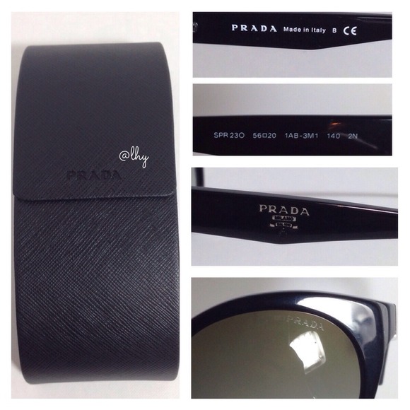 ❌SOLD❌Prada Cateye Black Sunglasses with Case - Picture 4 of 4