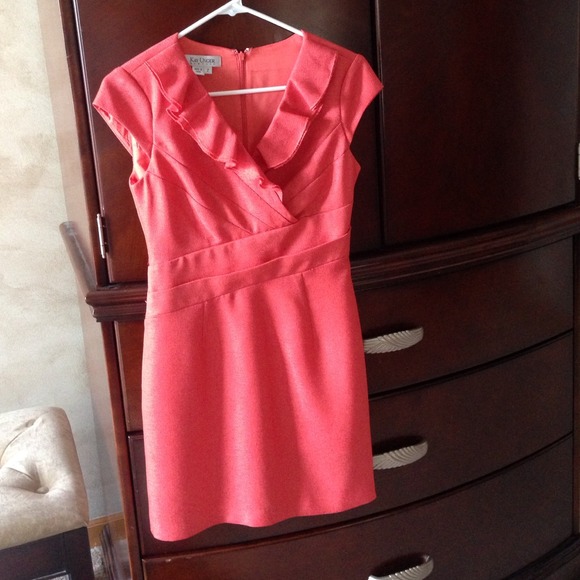 Kay Unger Coral Dress