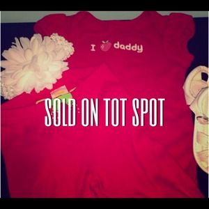 Gymboree "I Love Daddy" Outfit