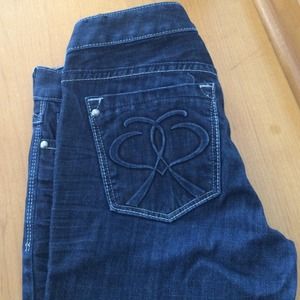 Dark Navy Blue Express Skinny Jeans