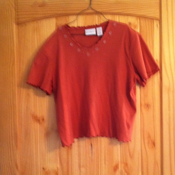 REDUCED Orange Alfred Dunner Top