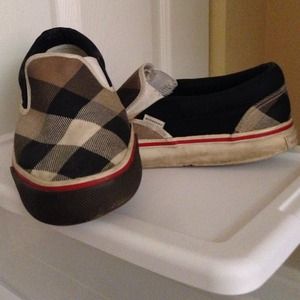 Authentic Burberry slip ons