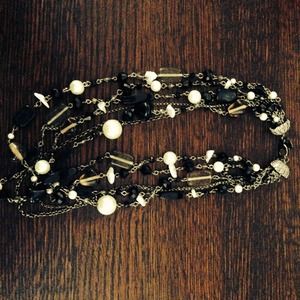 Lia Sophia Black Onyx Necklace